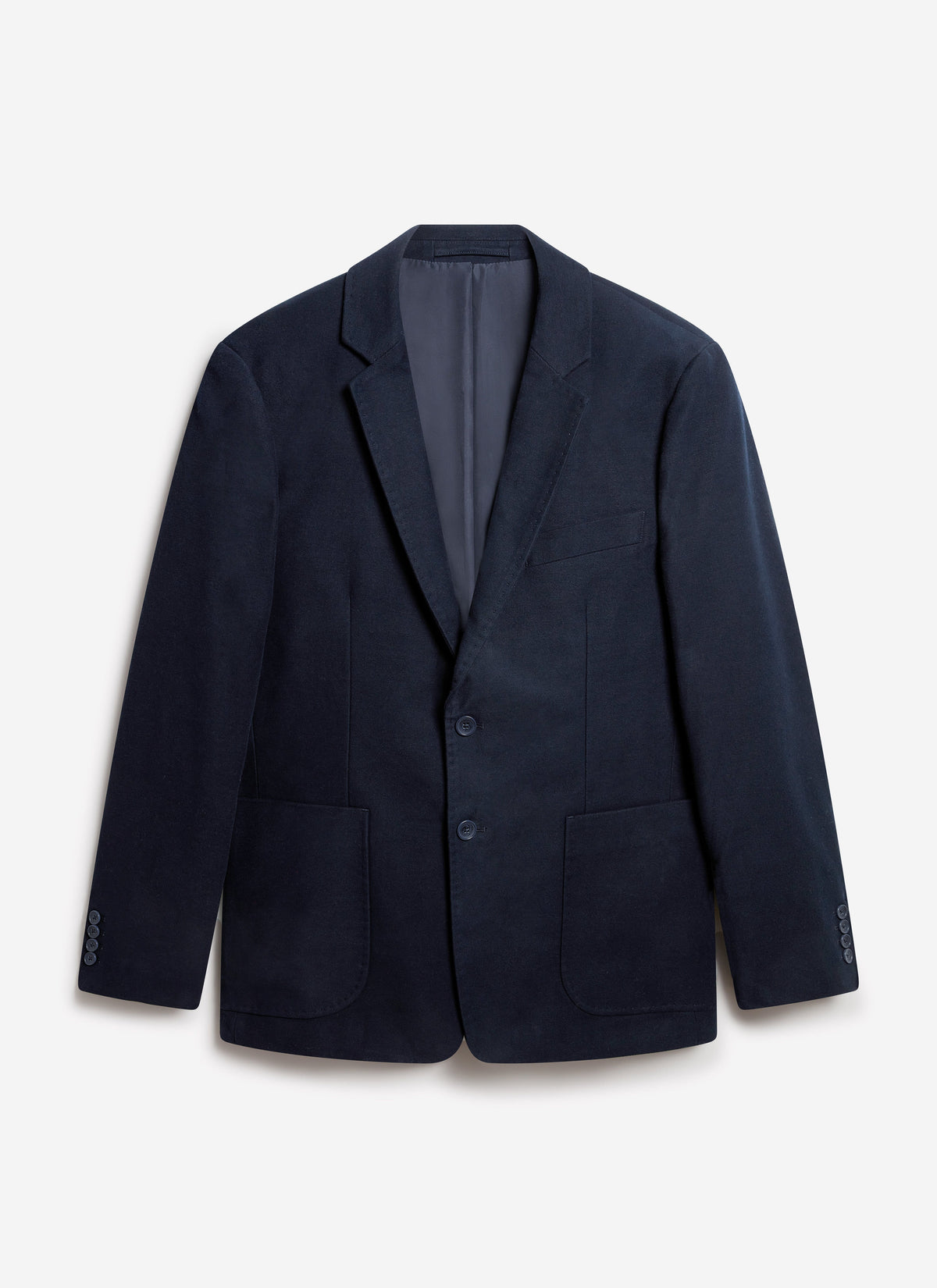 Tailored Moleskin Blazer - Navy | Percival