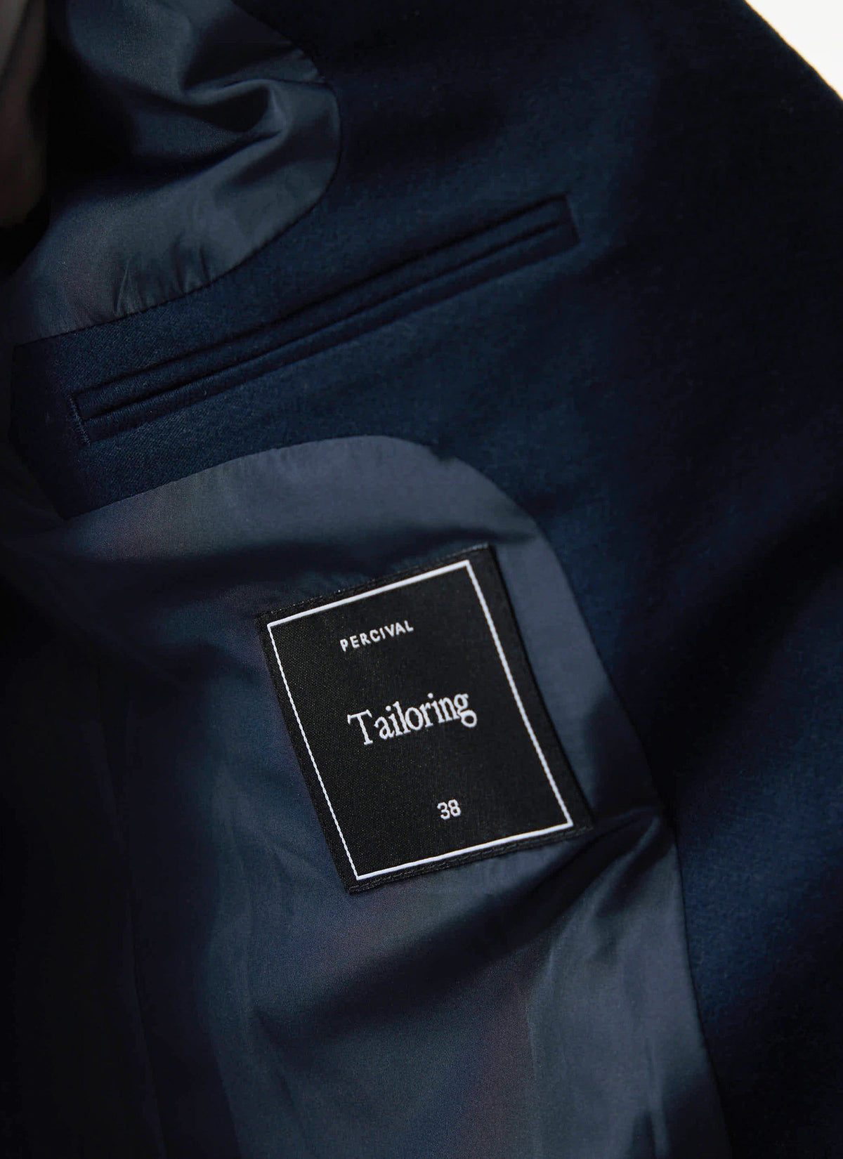 Tailored Moleskin Blazer - Navy | Percival