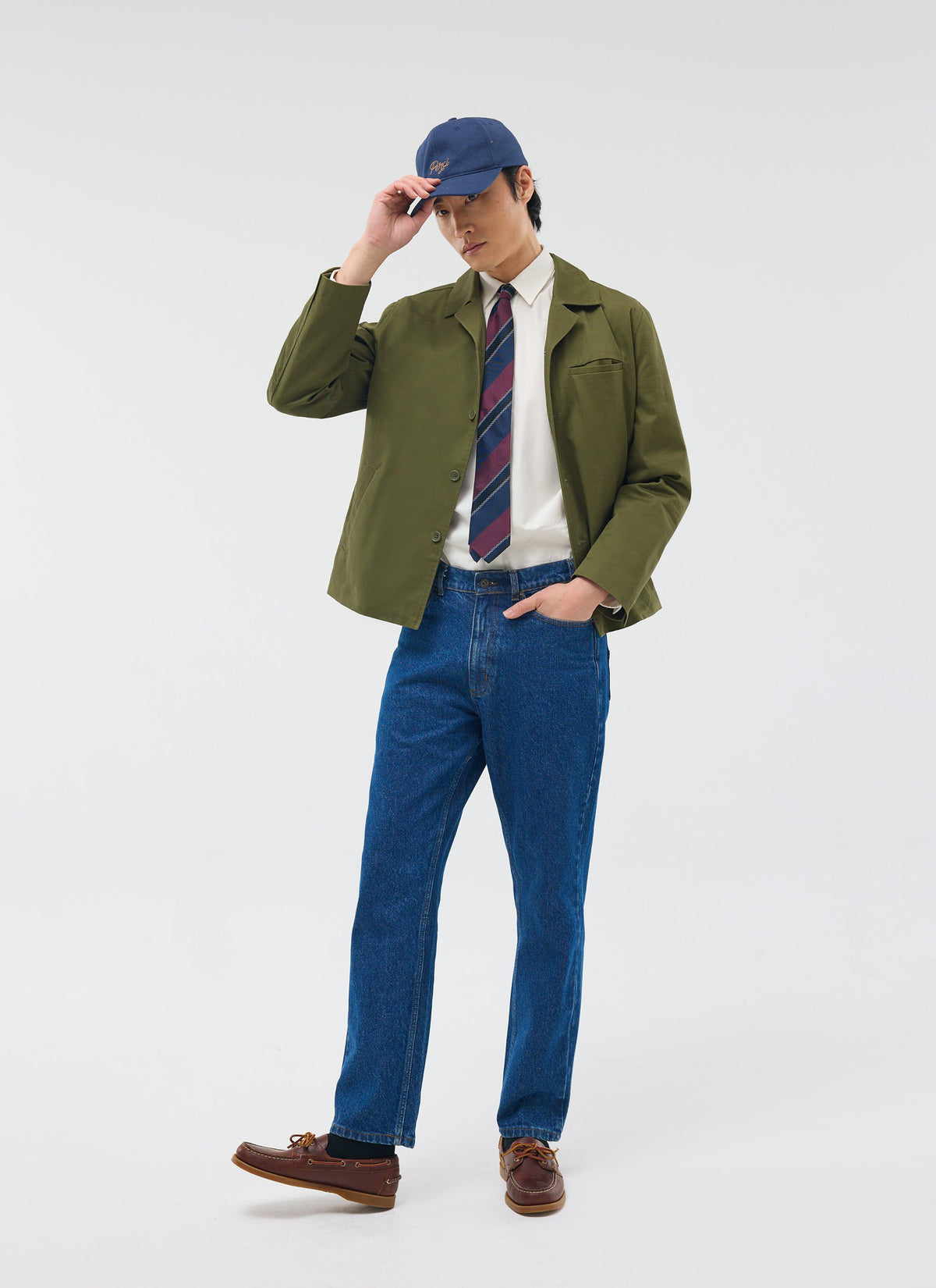 Men's Casual Workwear Jacket - Chore Jacket - Khaki | Percival