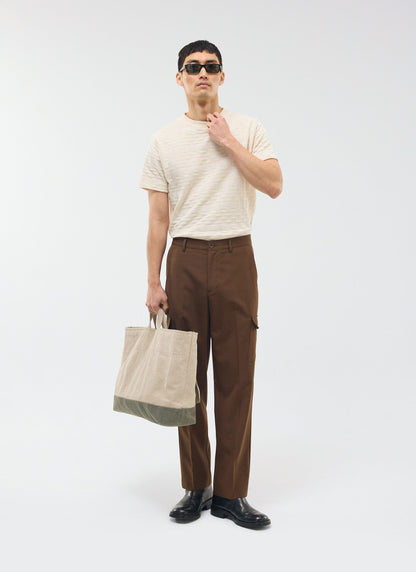 Trentino Tailored Patch Pocket Trouser - Brown | Percival