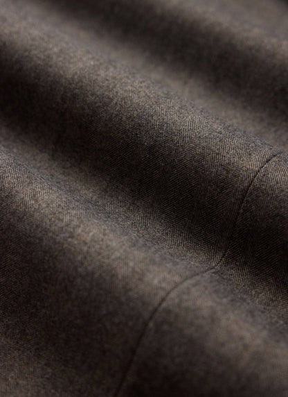 Men's Double Breasted Blazer - Tailored - Herringbone - Grey | Percival
