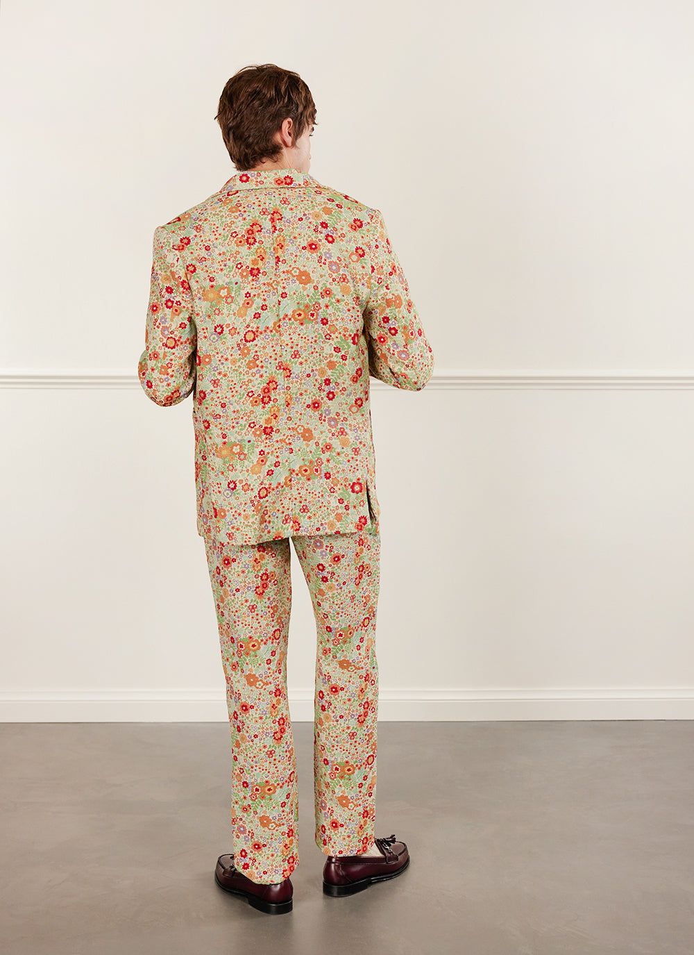 Men's Suit Jacket - Floral Tailored Blazer - Multi | Percival
