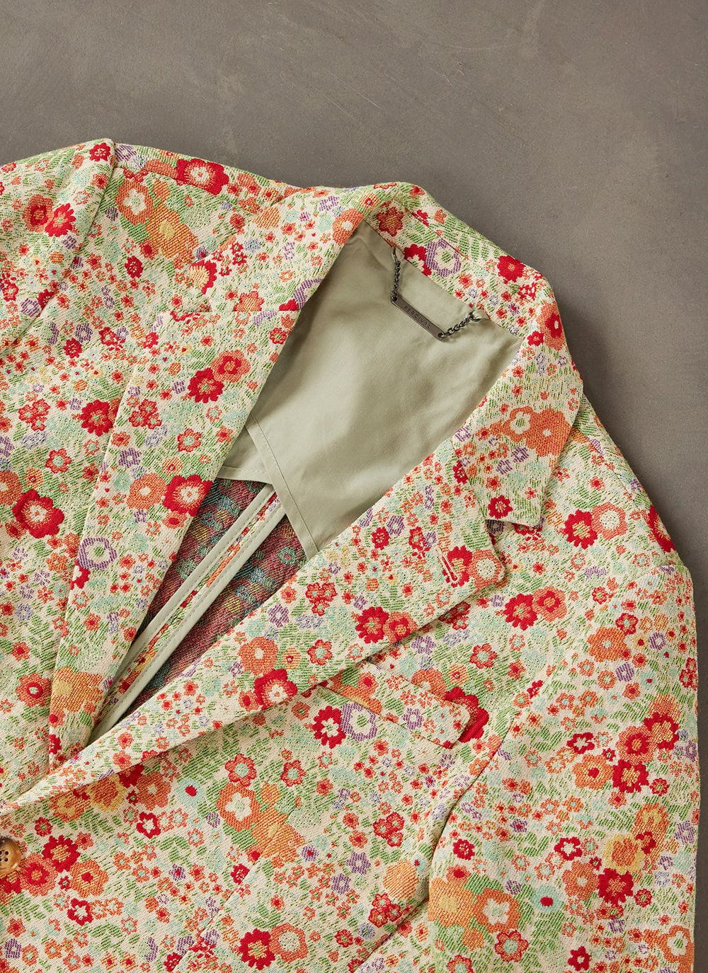 Men's Suit Jacket - Floral Tailored Blazer - Multi | Percival