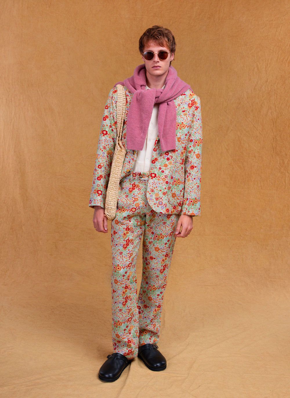 Men's Suit Jacket - Floral Tailored Blazer - Multi | Percival