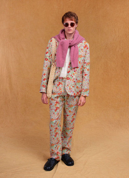 Men's Suit Jacket - Floral Tailored Blazer - Multi | Percival