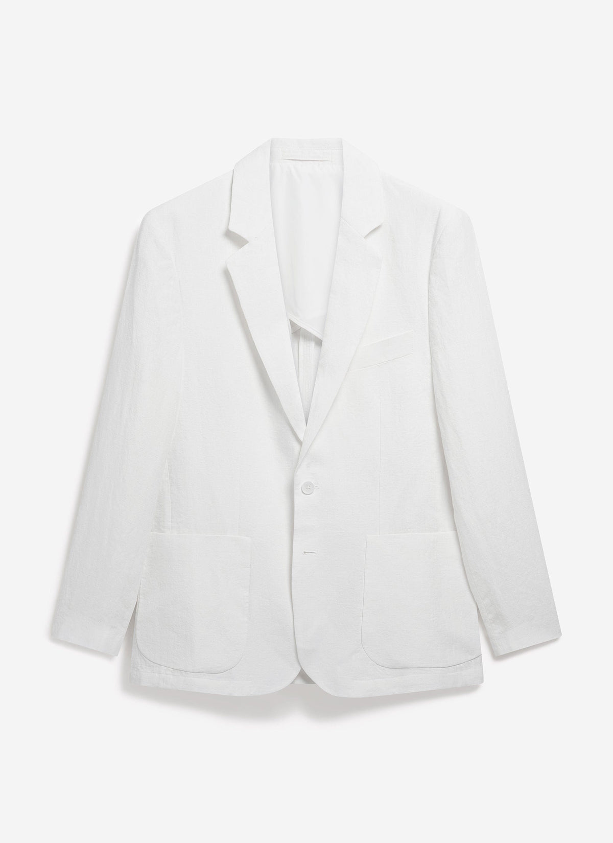 Men's Linen Blazer - Suit Jacket - White | Percival