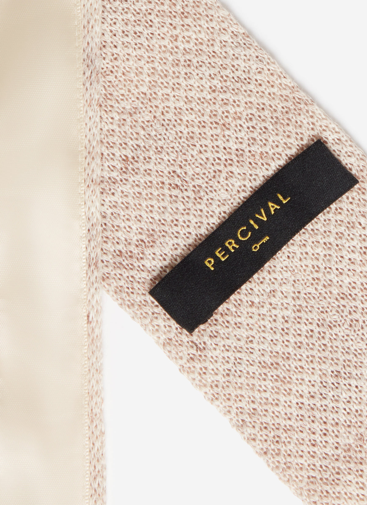 Men's Linen Tie - Suit Ties - Oat Marl | Percival