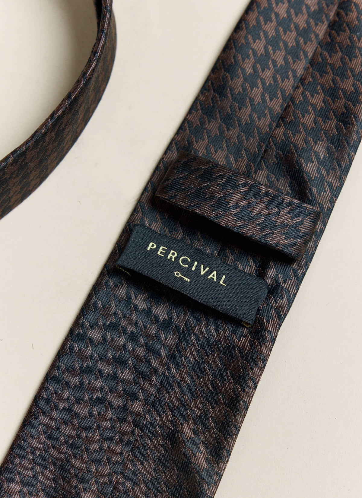 Men's Houndstooth Tie x Brighton & Hove Albion F.C. - Brown | Percival