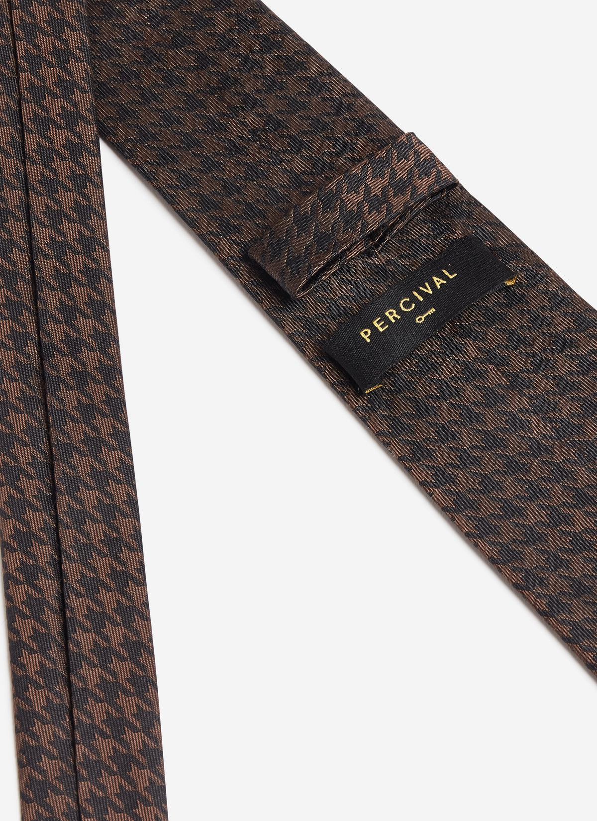 Men's Houndstooth Tie x Brighton & Hove Albion F.C. - Brown | Percival