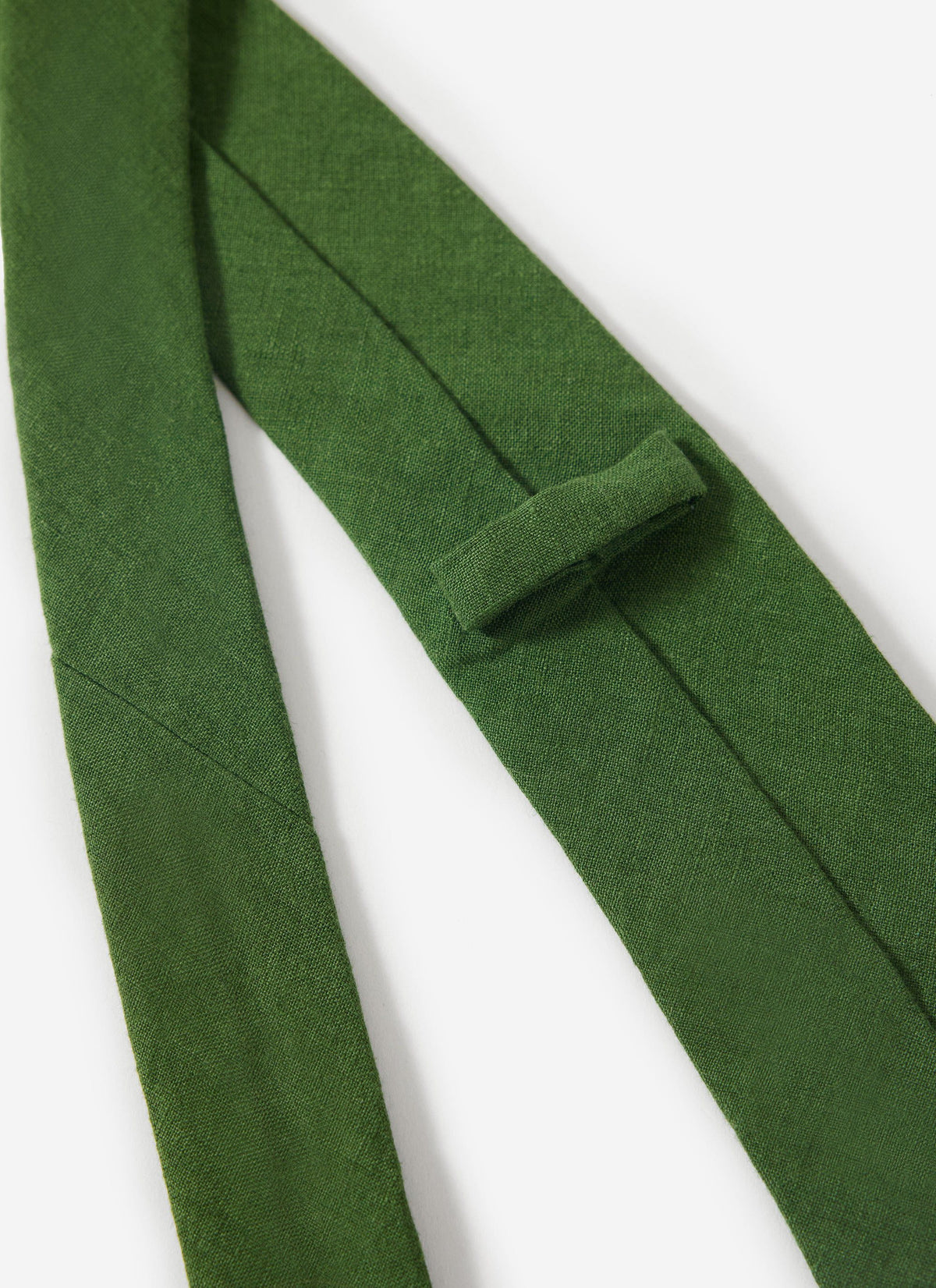 Linen Tie - Forest Green | Percival