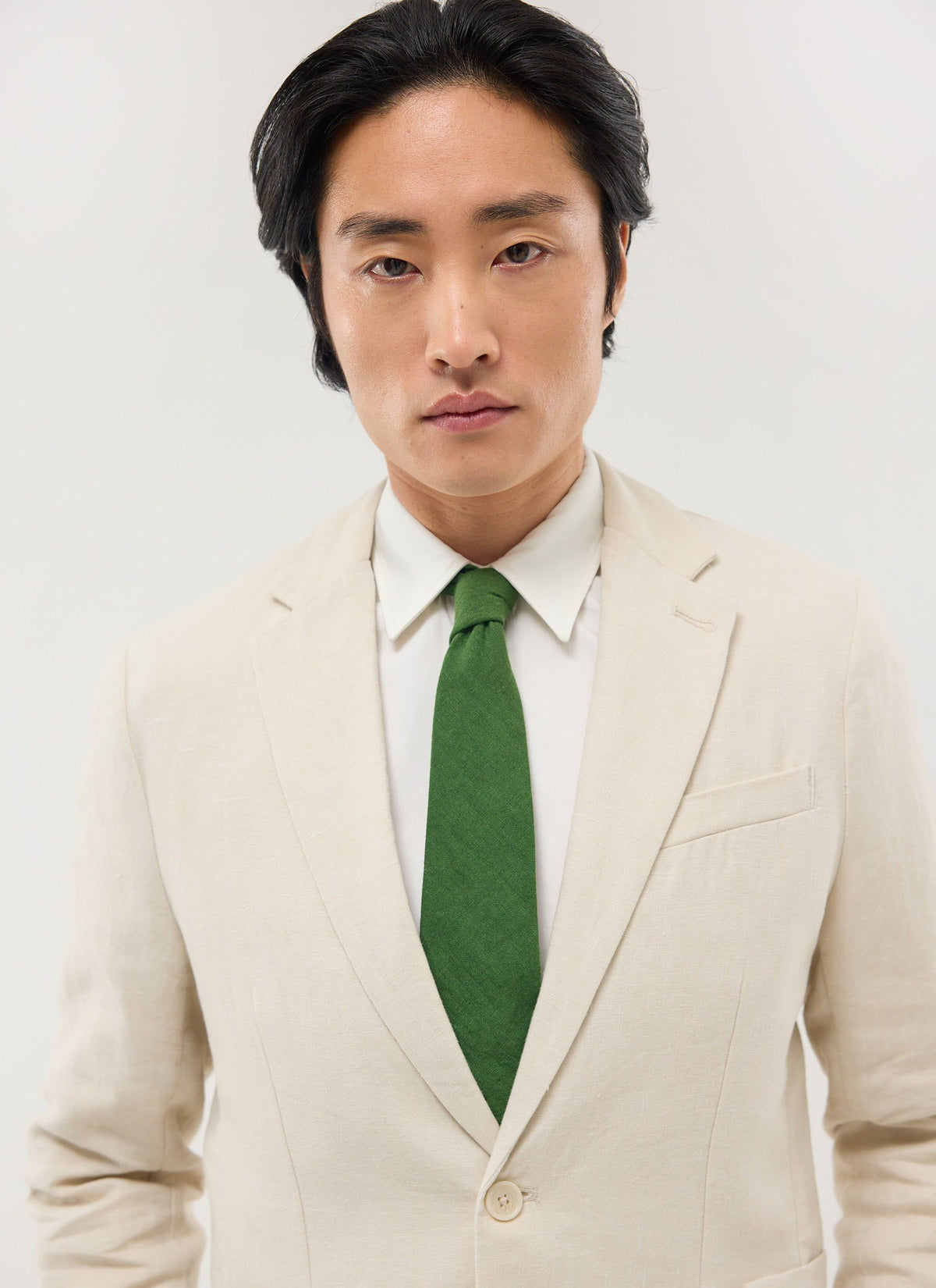 Linen Tie - Forest Green | Percival