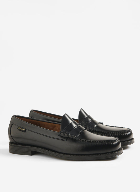 Men's G.H. Bass Weejuns Penny Loafers - Leather - Black | Percival