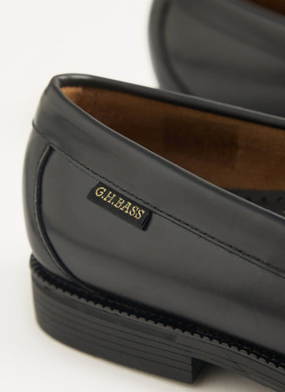 Men's G.H. Bass Weejuns Penny Loafers - Leather - Black | Percival