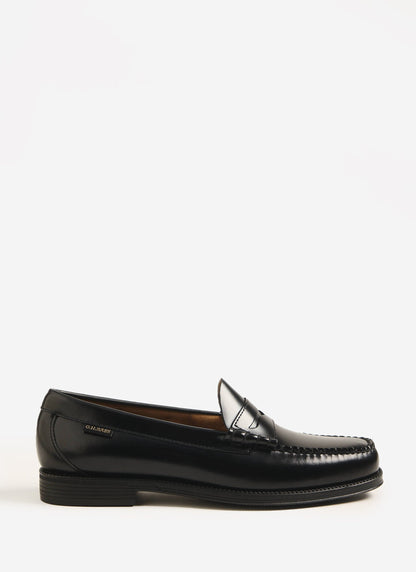 Men's G.H. Bass Weejuns Penny Loafers - Leather - Black | Percival