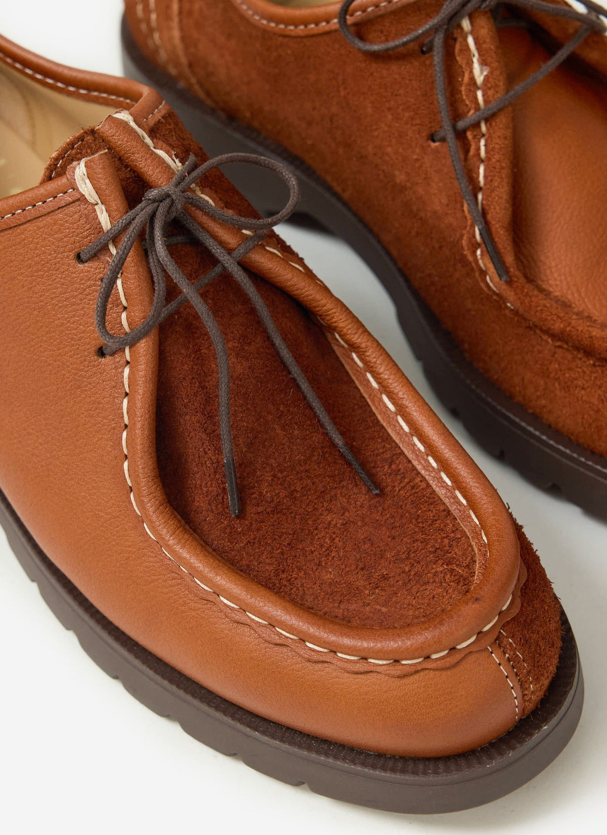 Kleman x Percival - Padror Patchwork Shoe - Cognac | Percival
