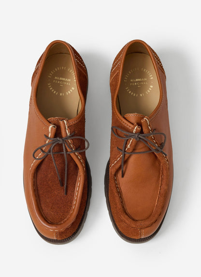 Kleman x Percival - Padror Patchwork Shoe - Cognac | Percival