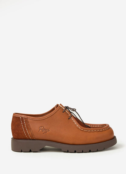 Kleman x Percival - Padror Patchwork Shoe - Cognac | Percival