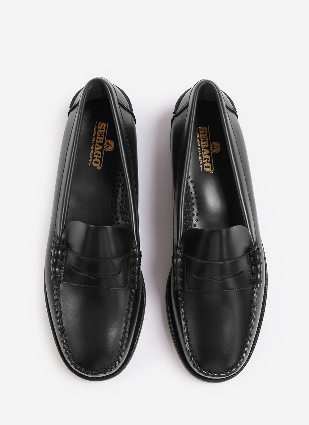 Men's Sebago Loafers - Classic Dan - 100% Leather - Black | Percival