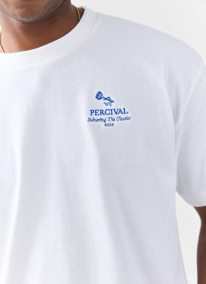 Smith Floral Oversized T Shirt - Organic Cotton - White | Percival