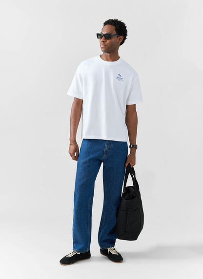 Smith Floral Oversized T Shirt - Organic Cotton - White | Percival