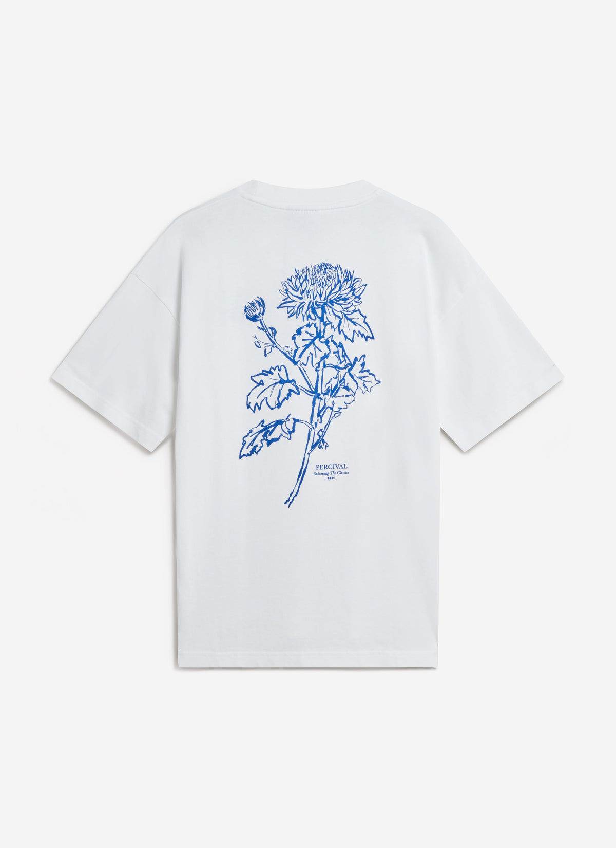 Smith Floral Oversized T Shirt - Organic Cotton - White | Percival