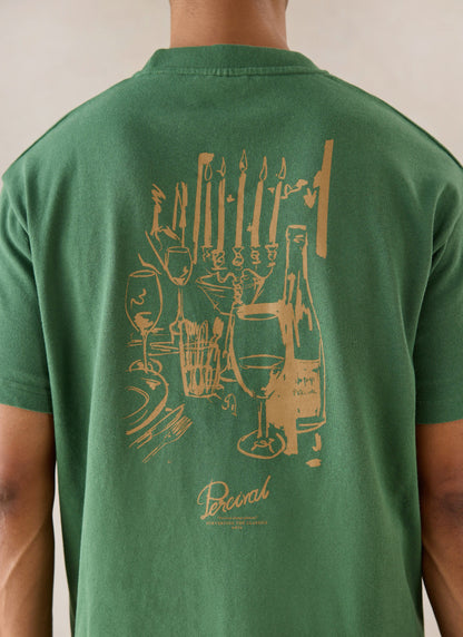 Marley Oversized T-Shirt - Forest Green - Organic Cotton | Percival