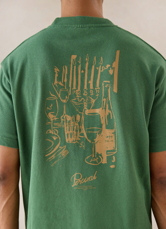 Marley Oversized T-Shirt - Forest Green - Organic Cotton | Percival
