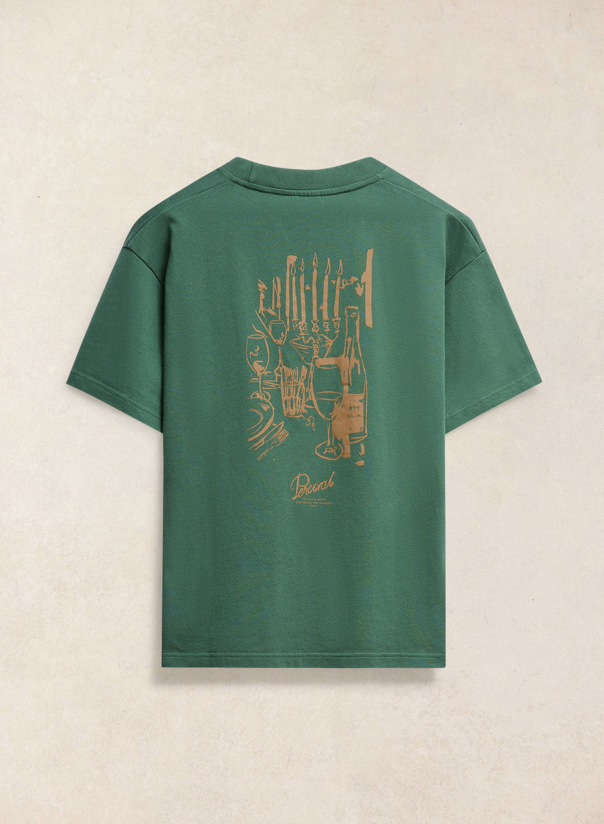 Marley Oversized T-Shirt - Forest Green - Organic Cotton | Percival