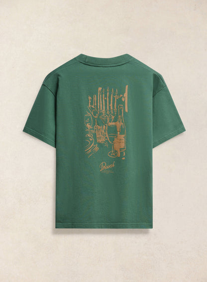 Marley Oversized T-Shirt - Forest Green - Organic Cotton | Percival