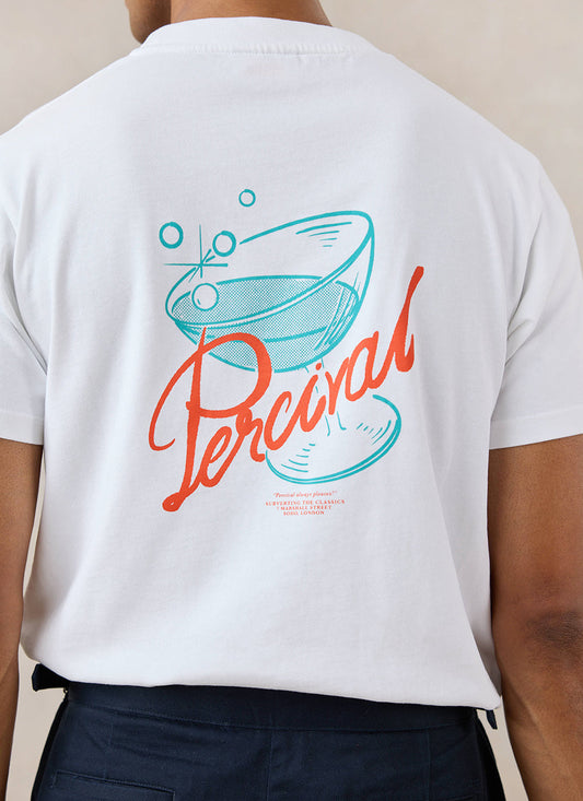Norman White Oversized T-Shirt - 260 GSM Organic Cotton | Percival