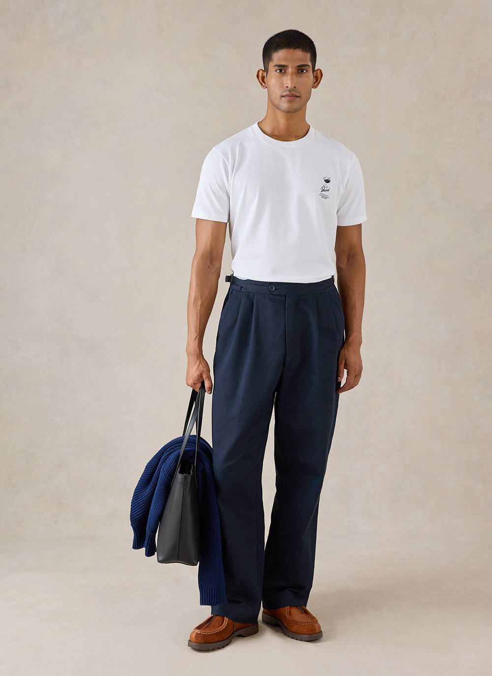 Norman White Oversized T-Shirt - 260 GSM Organic Cotton | Percival