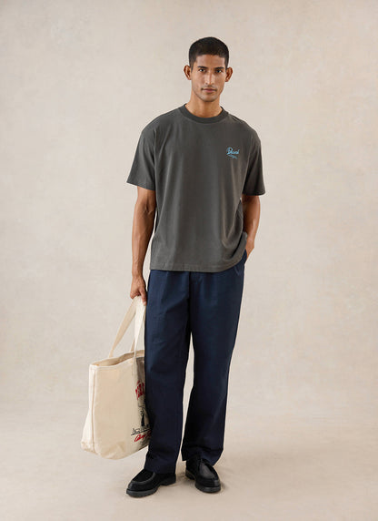Dawson Oversized T-Shirt - Charcoal Organic Cotton | Percival