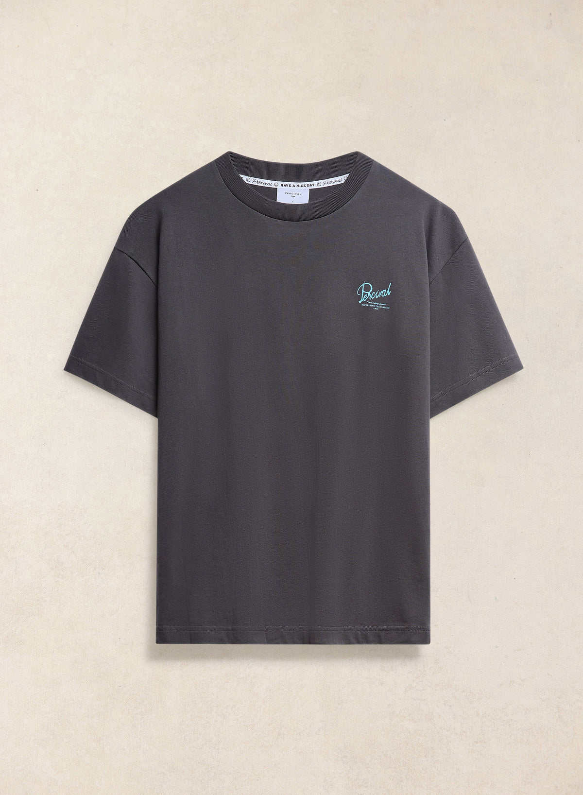 Dawson Oversized T-Shirt - Charcoal Organic Cotton | Percival