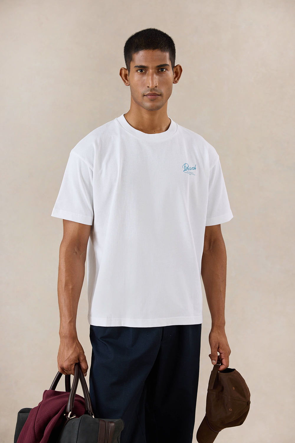 Dawson Oversized T-Shirt - Organic Cotton - White | Percival