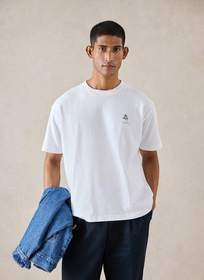 Earl Oversized T-Shirt - White Organic Cotton | Percival