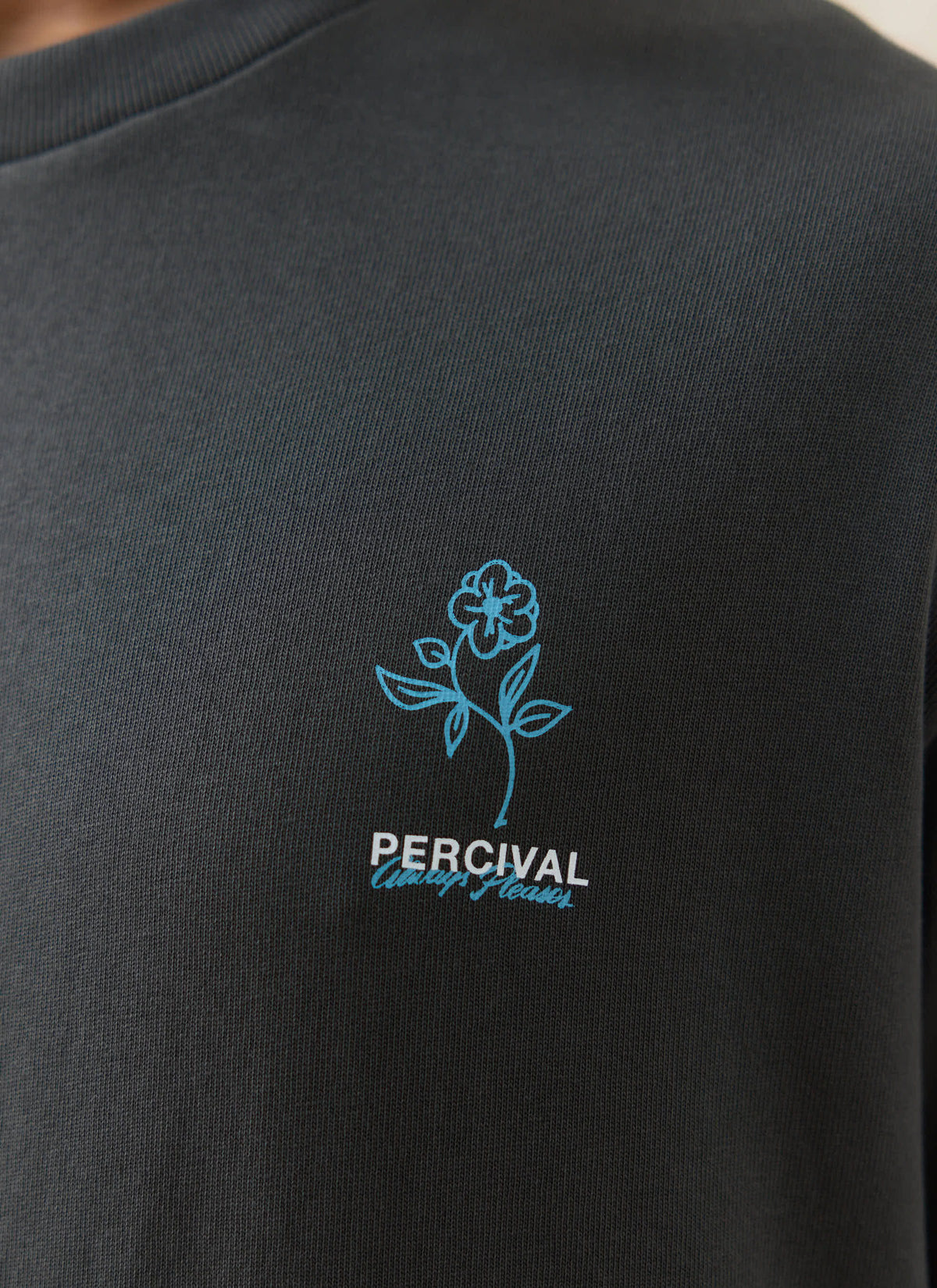 Men's Oversized T-Shirt: Otto - Cotton - Charcoal | Percival