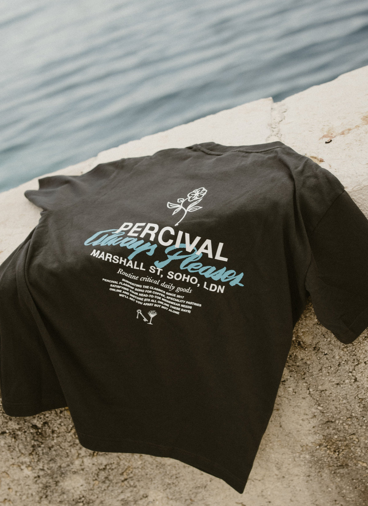 Men's Oversized T-Shirt: Otto - Cotton - Charcoal | Percival