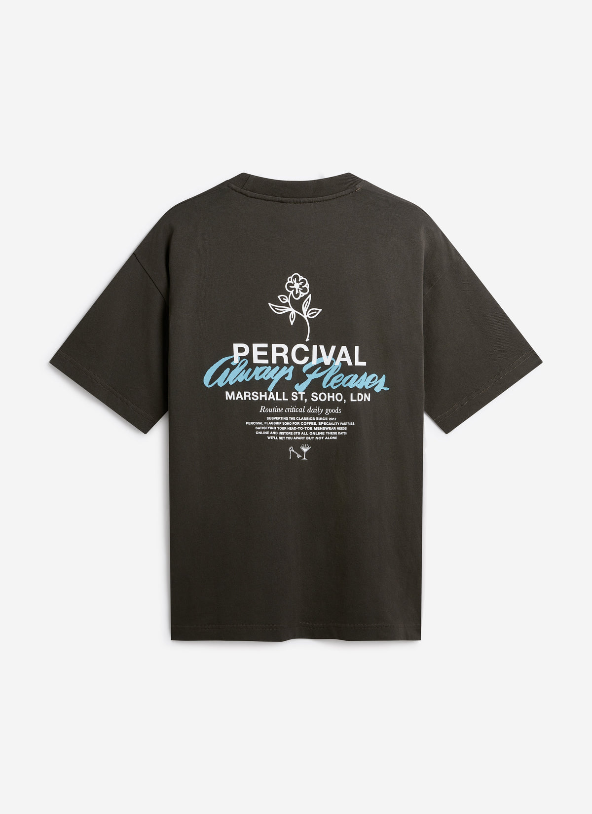 Men's Oversized T-Shirt: Otto - Cotton - Charcoal | Percival