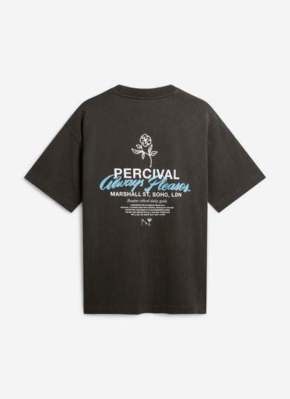 Men's Oversized T-Shirt: Otto - Cotton - Charcoal | Percival