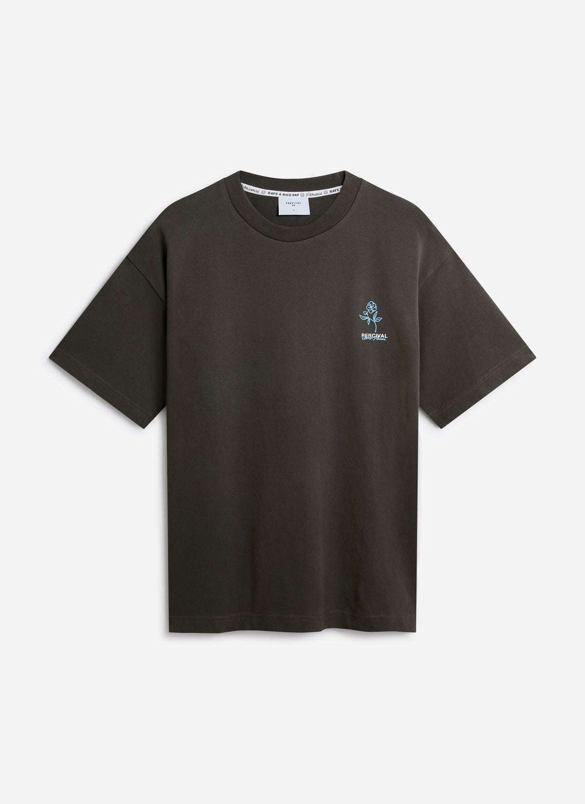 Men's Oversized T-Shirt: Otto - Cotton - Charcoal | Percival