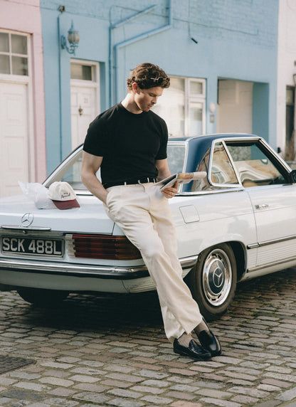 Men's Plain T Shirt - Regular Fit - Organic Cotton - Black | Percival