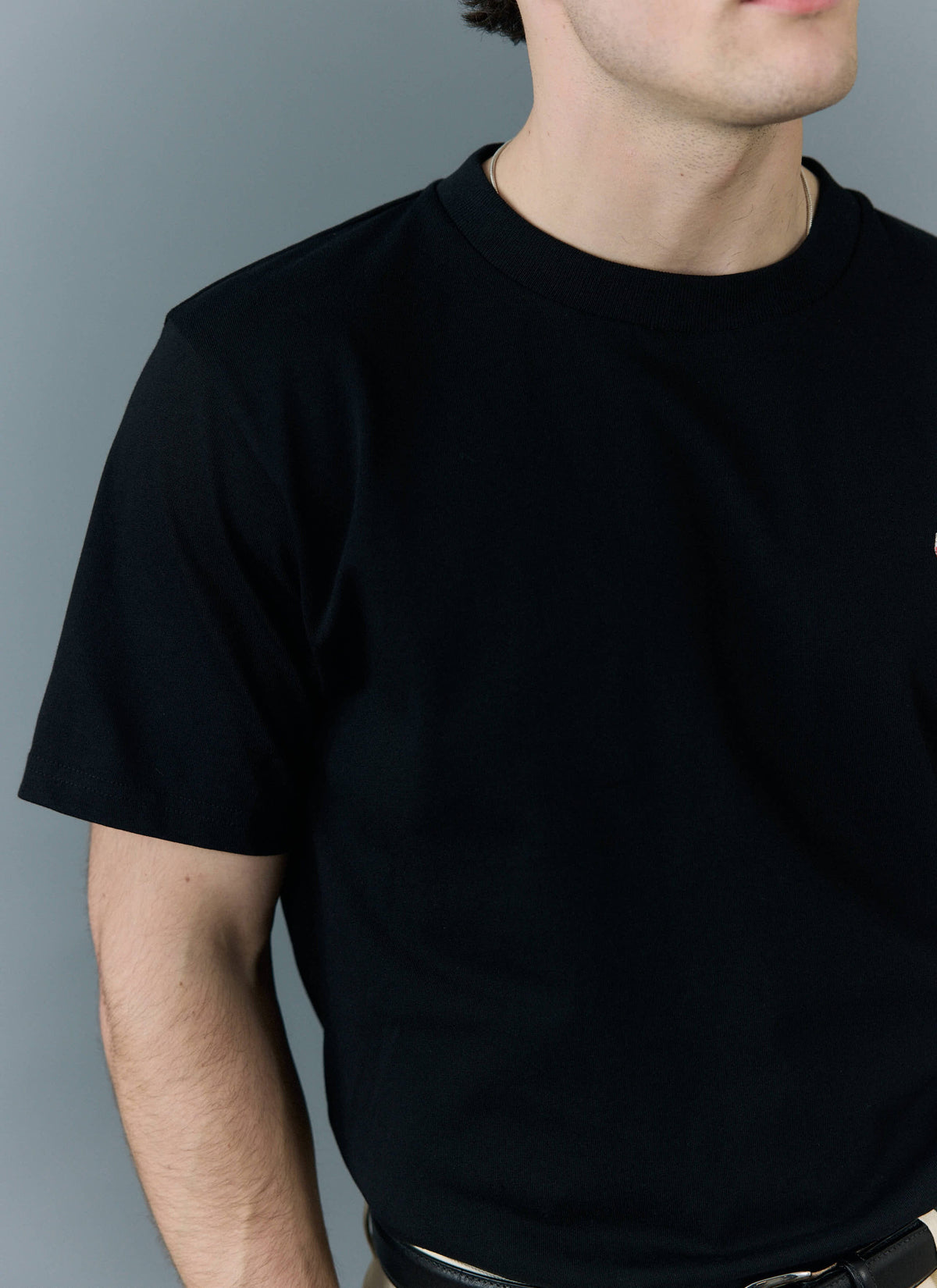 Men's Plain T Shirt - Regular Fit - Organic Cotton - Black | Percival