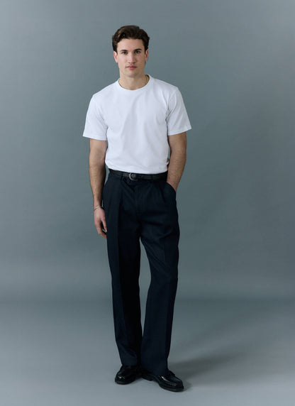 Men's Plain White T Shirt - Regular Fit - Cotton | Percival