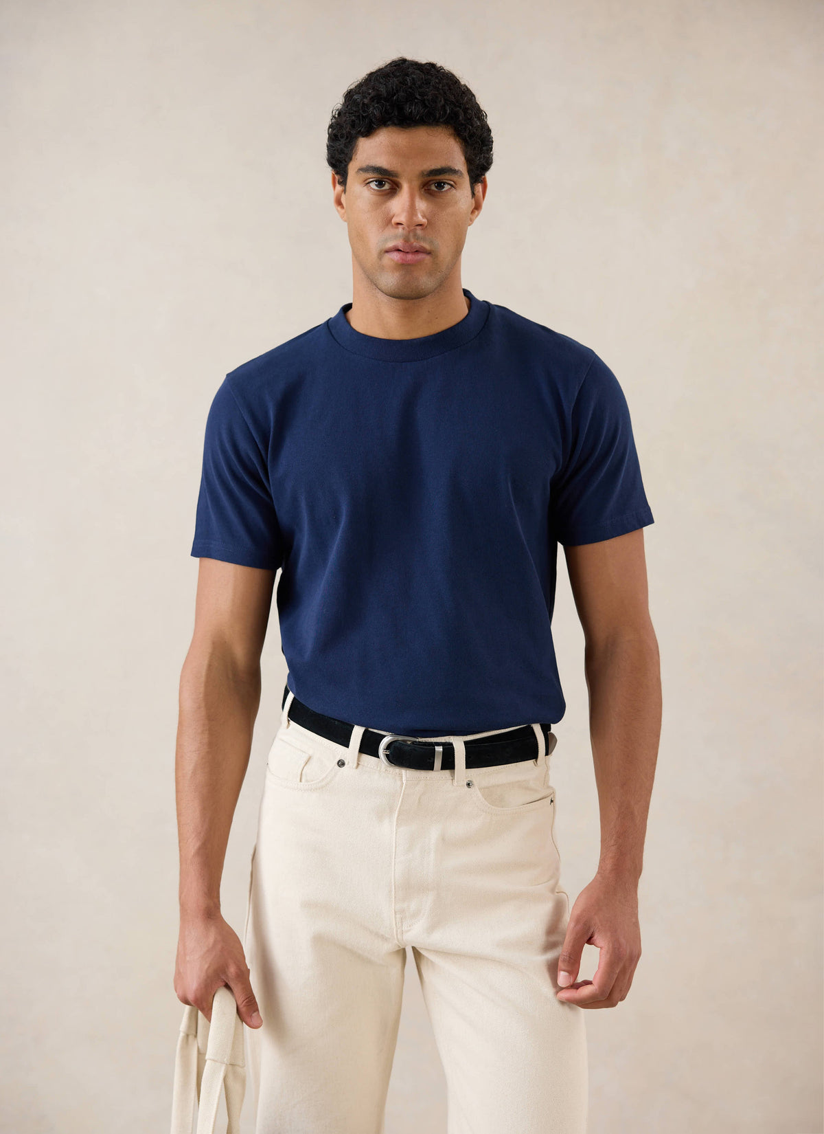Men's Navy Regular Fit T-Shirt - Organic Cotton | Percival