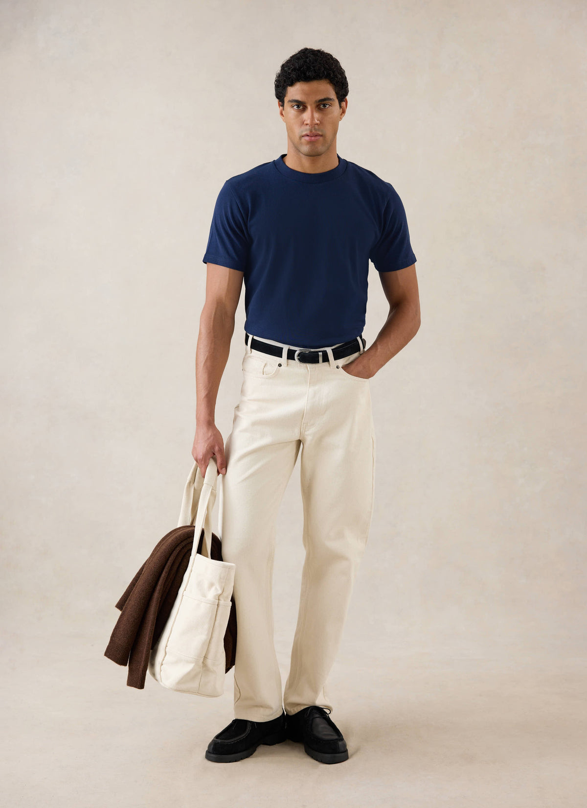Men's Navy Regular Fit T-Shirt - Organic Cotton | Percival