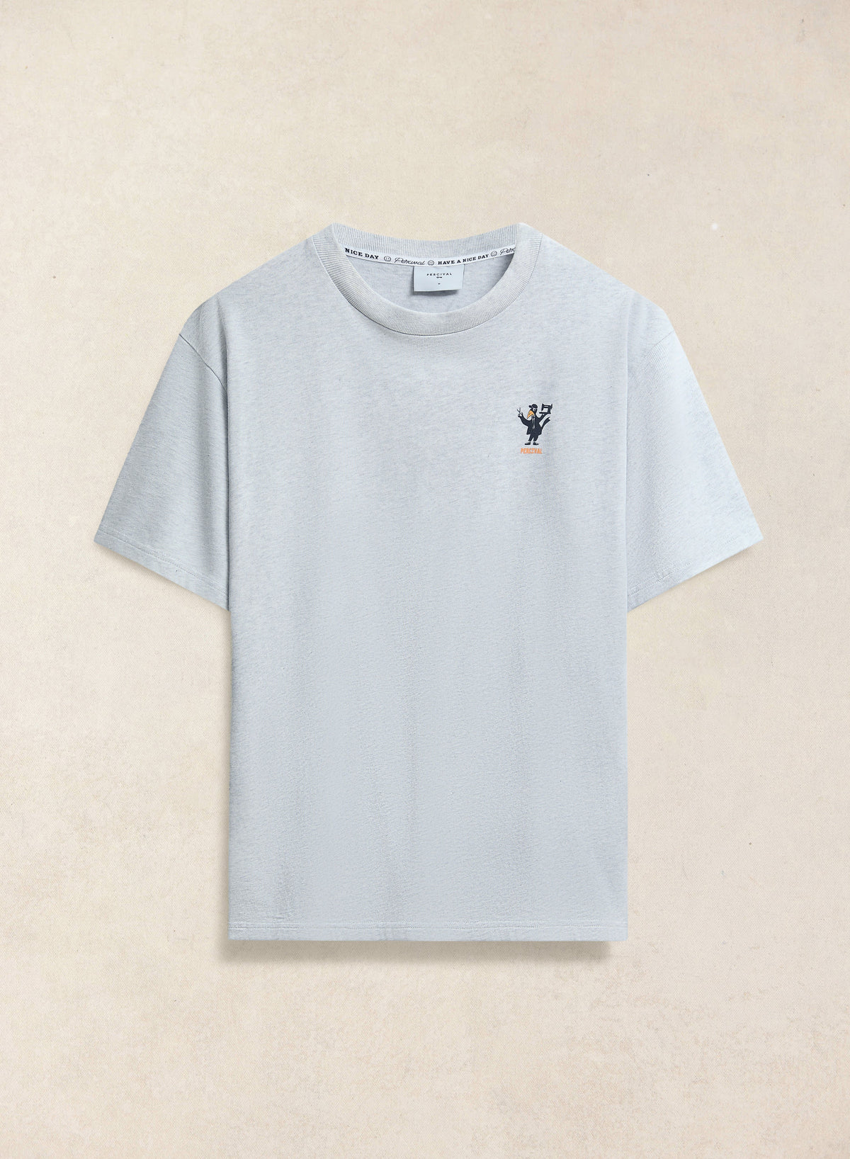 Men's Oversized Graphic T Shirt - Atticus - Cotton - Grey | Percival
