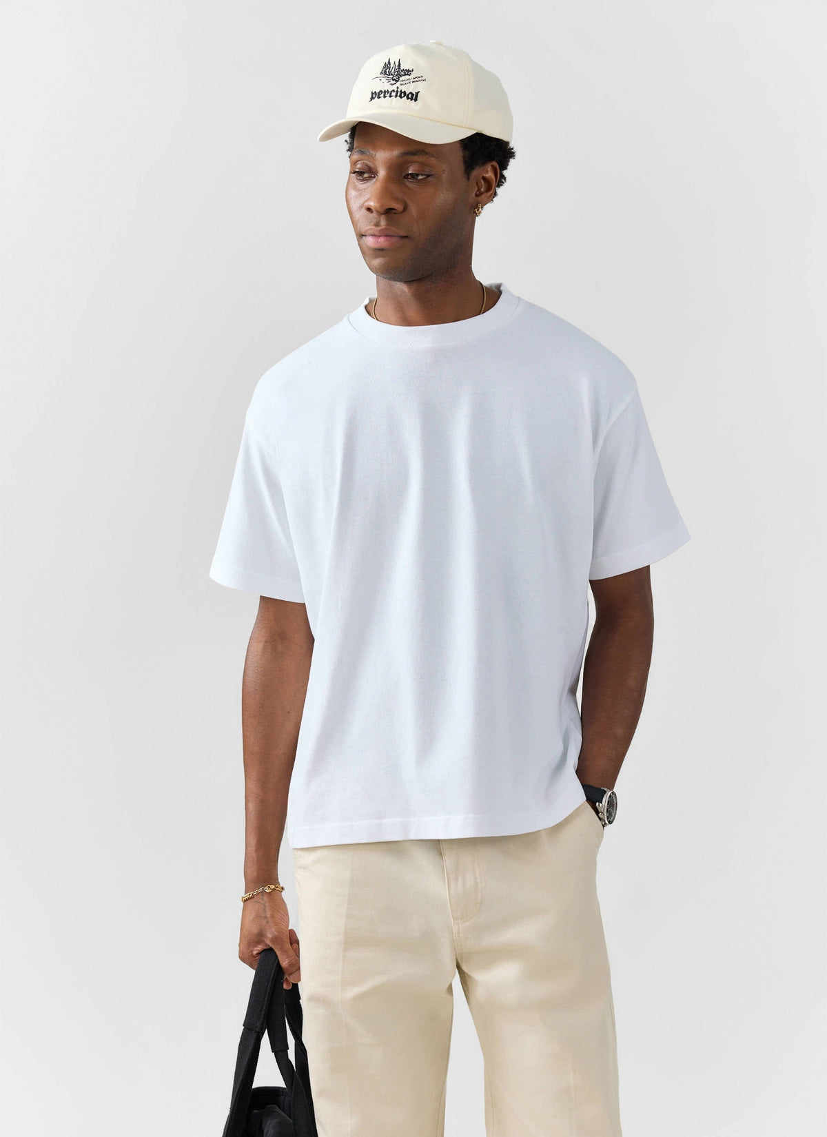 Men's Oversized Cotton T Shirts - 3 Pack - White | Percival
