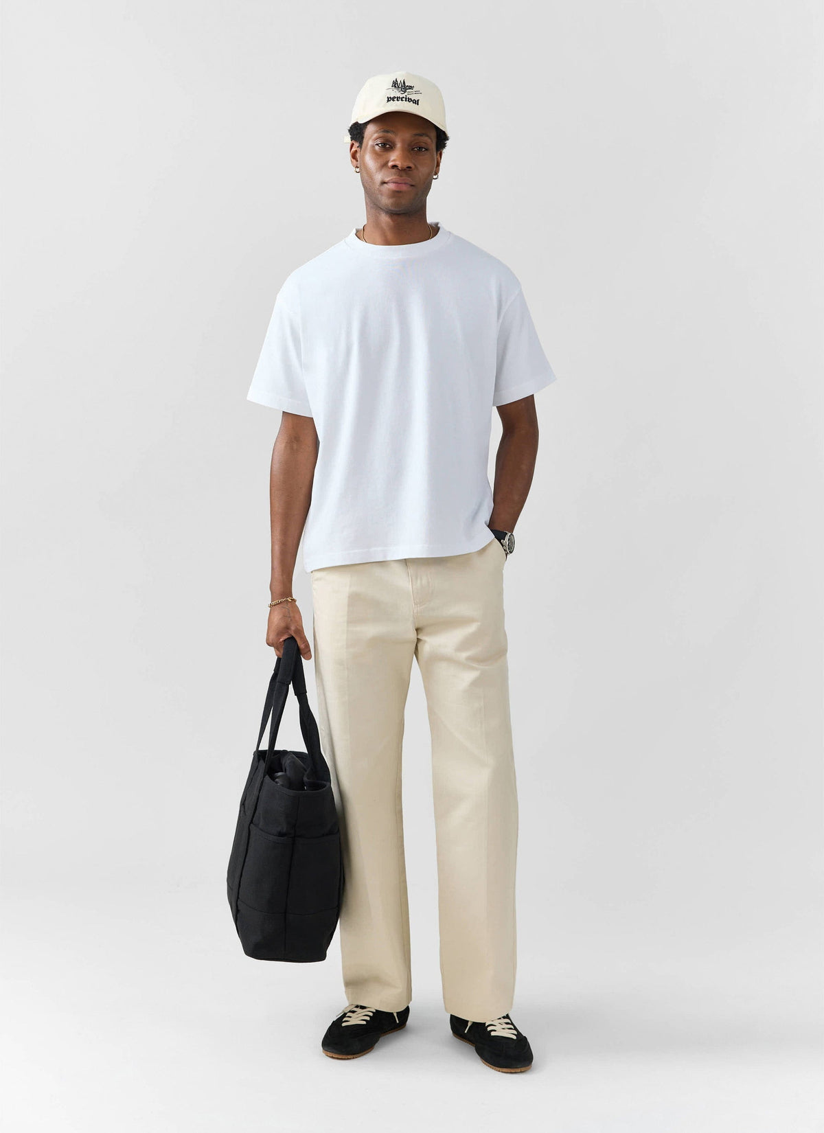 Men's Oversized Cotton T Shirts - 3 Pack - White | Percival
