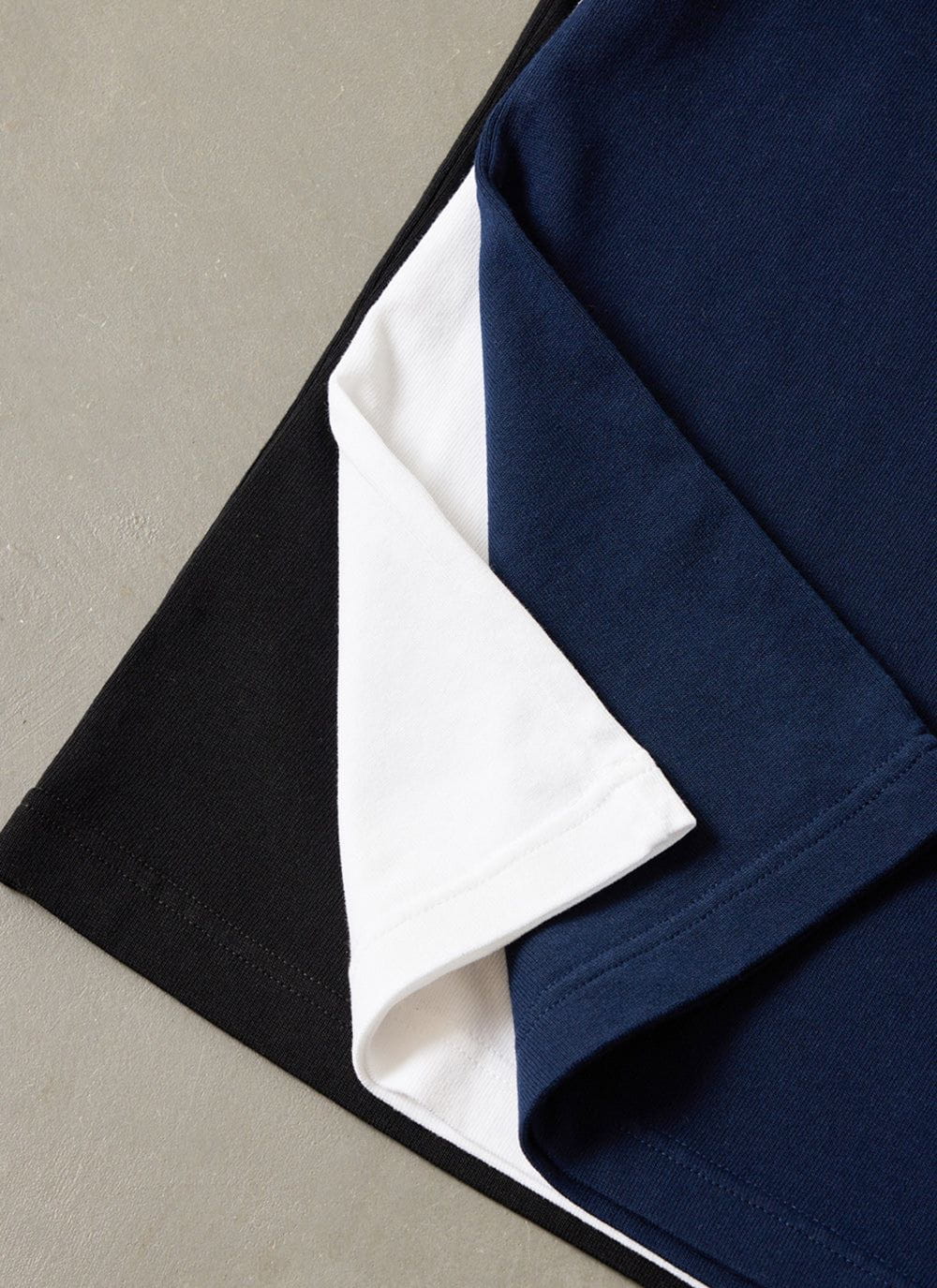 Men's Oversized T Shirts - 3 Pack - Cotton - White, Black & Navy | Percival