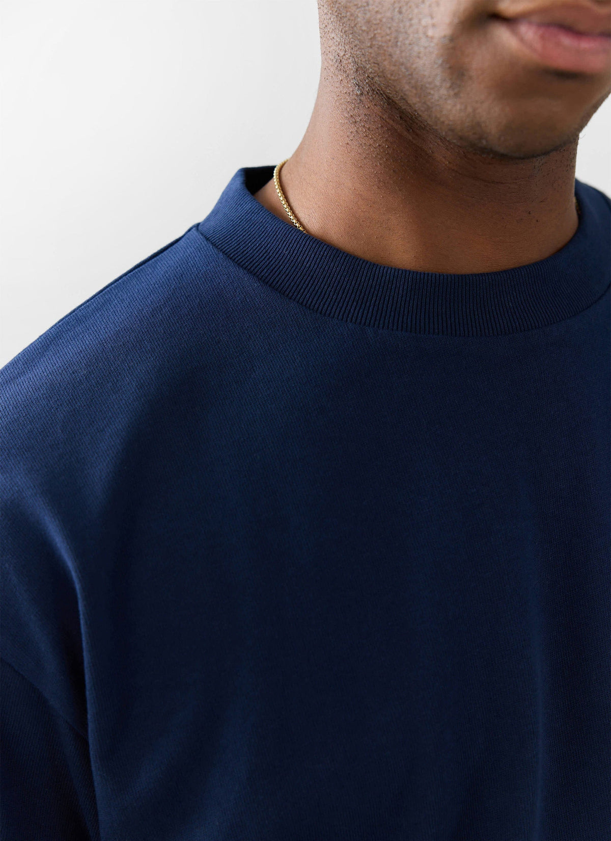 Men's Oversized T Shirts - 3 Pack - Cotton - White, Black & Navy | Percival